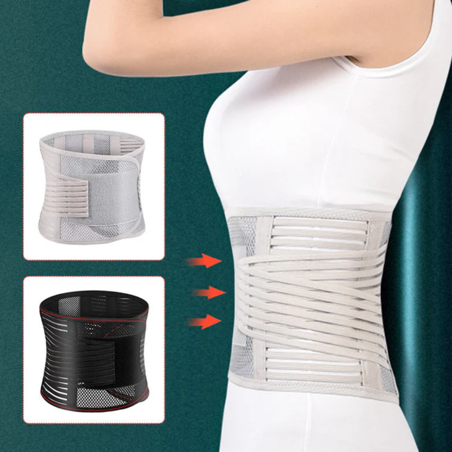 Heat-pressed Mesh Breathable Steel Plate Support Waist Protector