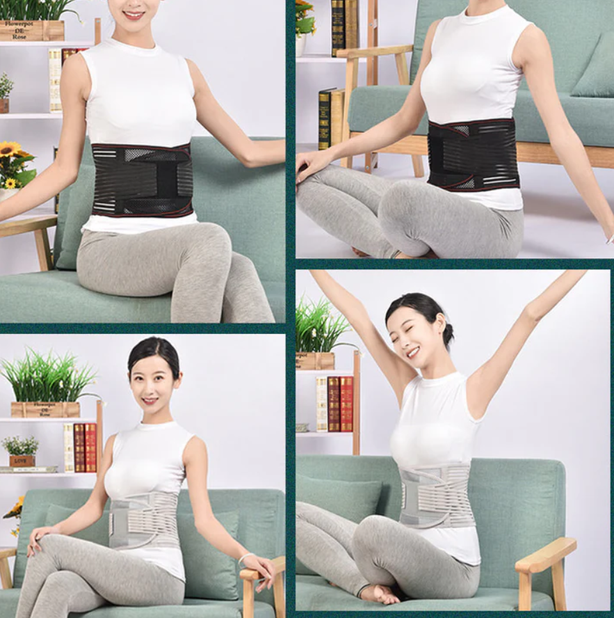 Heat-pressed Mesh Breathable Steel Plate Support Waist Protector